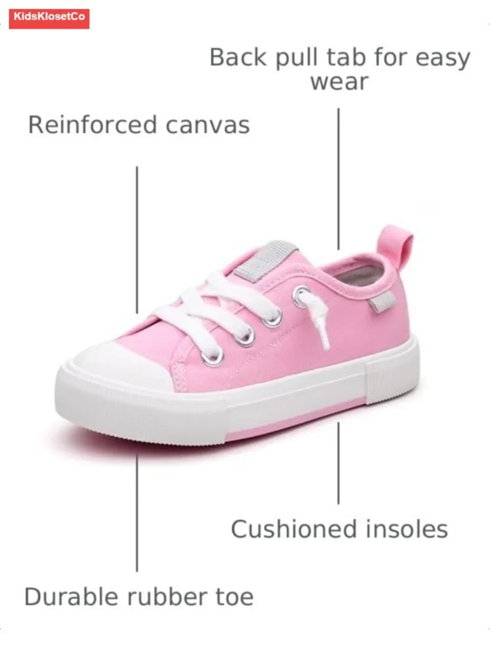 Toddler Kids Slip On Sneakers Cotton Non-Slip Rubber Sole